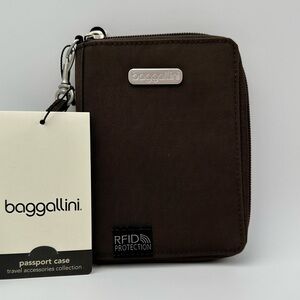 Baggallini Dark Brown Passport Case